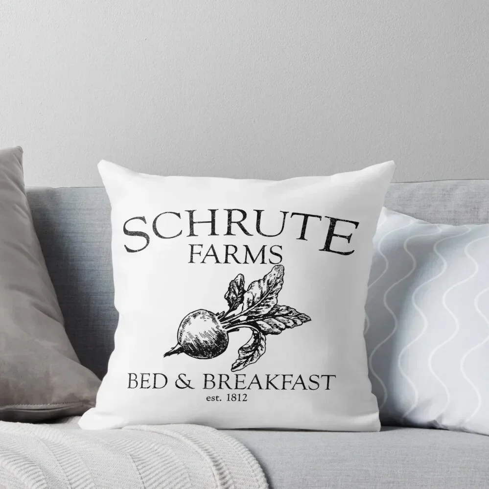 

Schrute Farms Funny Office Throw Pillow Cushions For Children Pillow Case Christmas anime girl pillow
