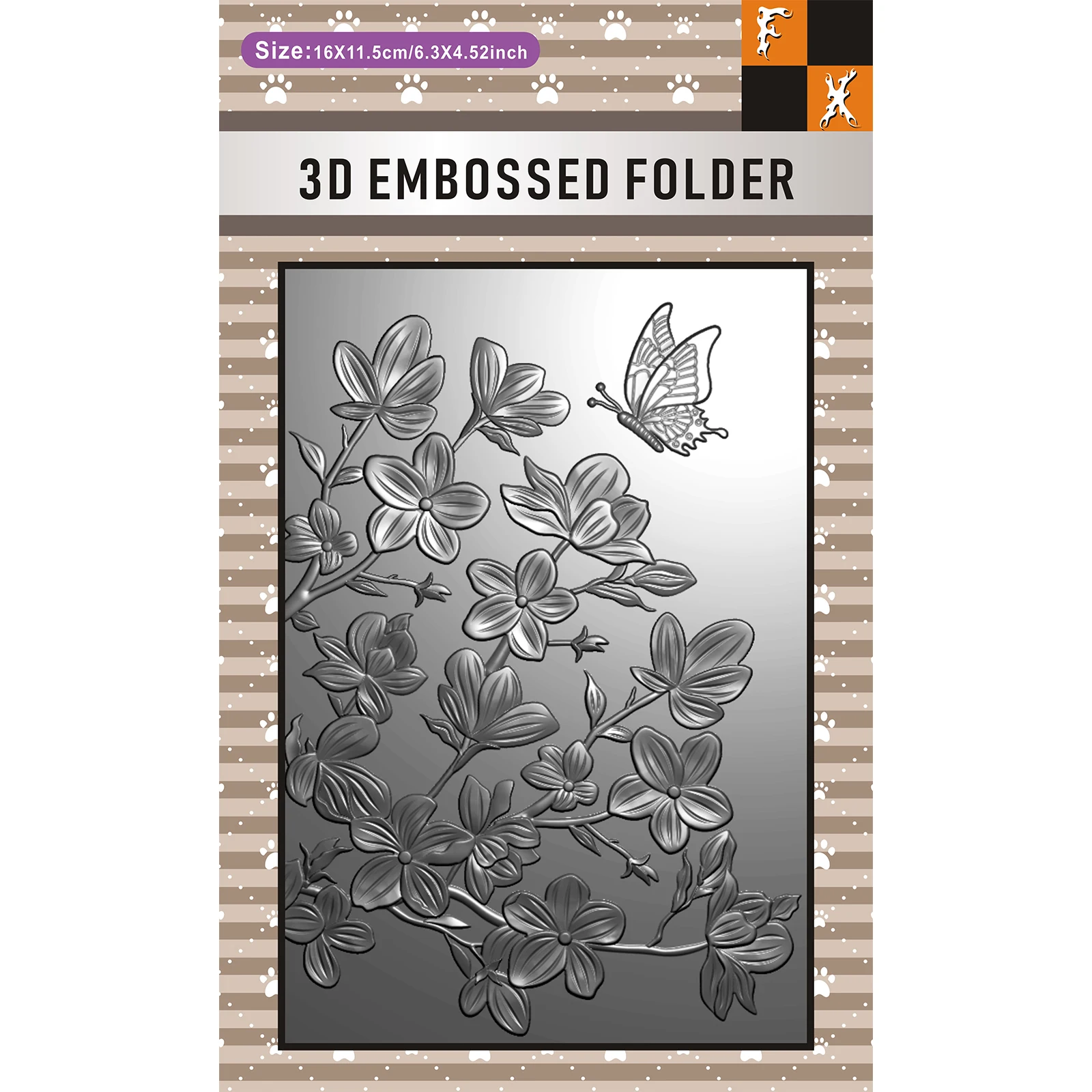 This stylish 3D embossed folder features European magnolia branches and butterflies as its theme, exquisite and elegant. Very su