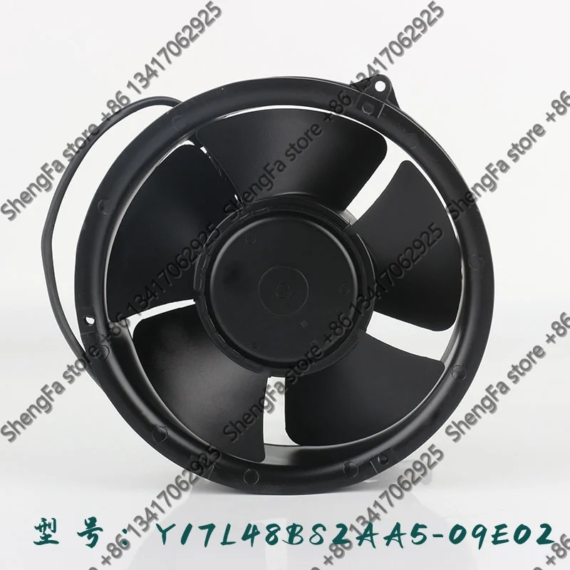 Nidec 5V 12V 24V AC EC 17050 170X170X50MM 17CM Aluminum Four-wire Y17L48BS2AA5-09E02 / BKV 301 216/130 Cooling Fan DC48V 0.80A