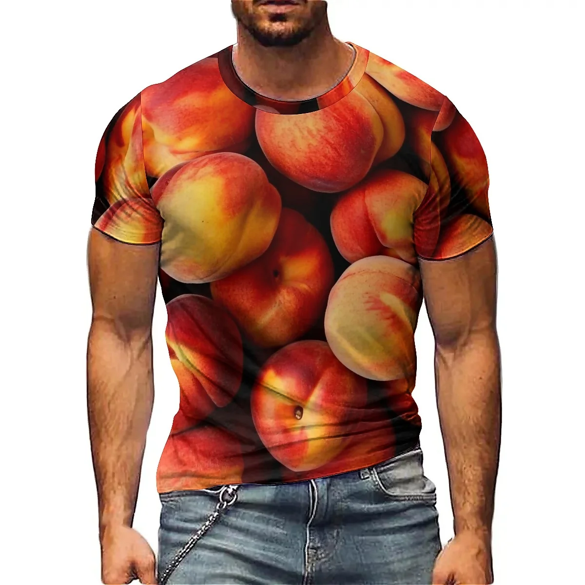 

Winter Loungewear Vibrant Color Design Men's 3D Printed Short-Sleeve T-Shirt - Youth Couple's Matching Outfit