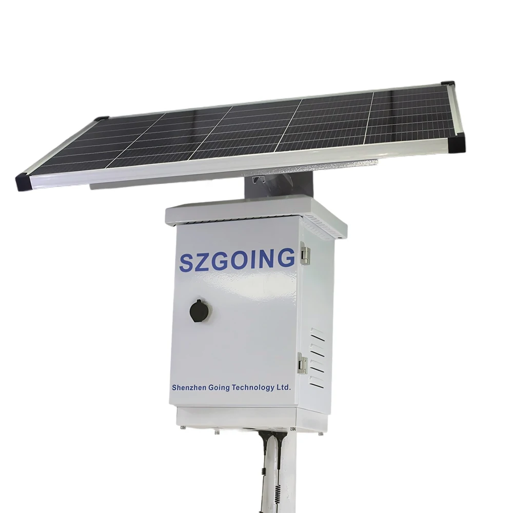 SZGOING 100W Solar Panel 4G WiFi Router IoT Box Outdoor Security Camera Featuring 4G WiFi IoT CMOS Sensor Wireless Cloud Data
