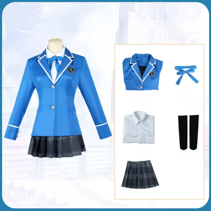 Peruka do cosplayu Ensemble Stars Narukami Arashi/Morisawa Chiaki/Nagumo Tetora/Ogami Koga, strój kostiumowy, mundurek szkolny jk