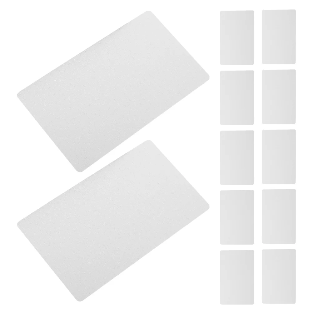 

50pcs Blank Metal Business Cards Aluminum Sublimation Blanks Thin Design For Diy Custom Printing Office Use Name Card