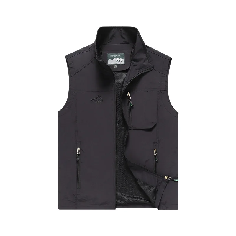 7xl 6xl 5xl Men Casual Sleeveless Vest Hip Hop Waistcoat Thin Outerwear 4 Colors Plus Size Man Summer Coat