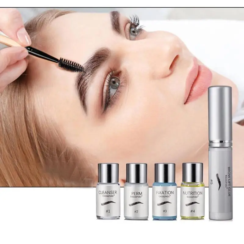 Ibcccndc permanente para cejas, levantamiento de queratina, semipermanente, belleza, deformación, Estilismo, pegamento para cejas, levantamiento de ojos salvajes, U8X2