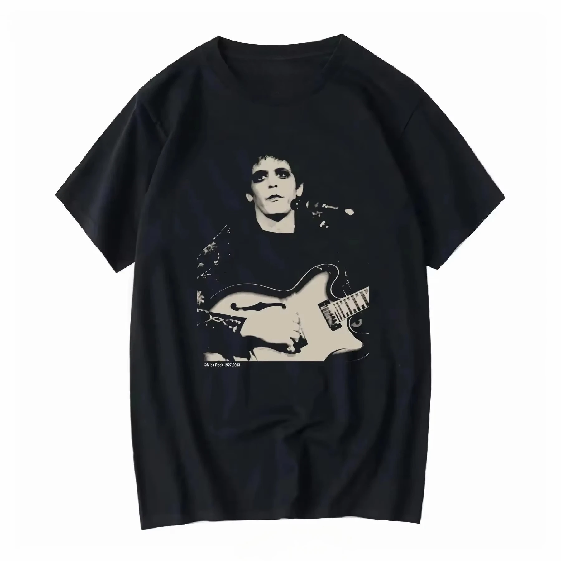 Vintage  Lou Reed Proto Punk Noise Rock Mick Photographer Promo T Shirt Vintage Washed Stylish Slightly Casual Soft2026