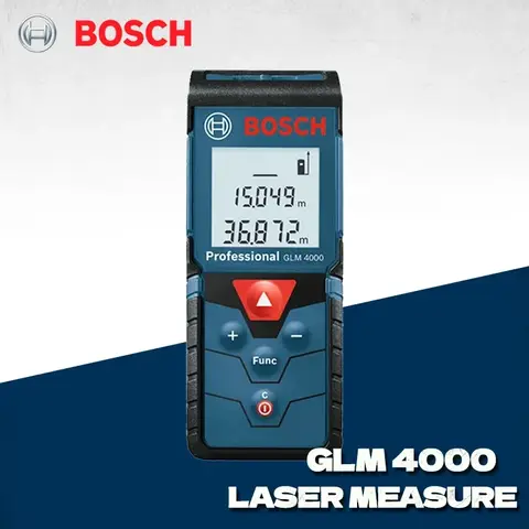 BOSCH GLM 4000 레이저 거리 미세 디지털 줄자, 40m 거리 계량기 거리 측정기, 눈금자 측정기 GLM4000