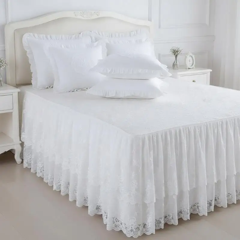 French Lace Lotus Frill Pillow Cover Washable Soft Washed Fabric Cushion Cover for Living Room Corner Sofa