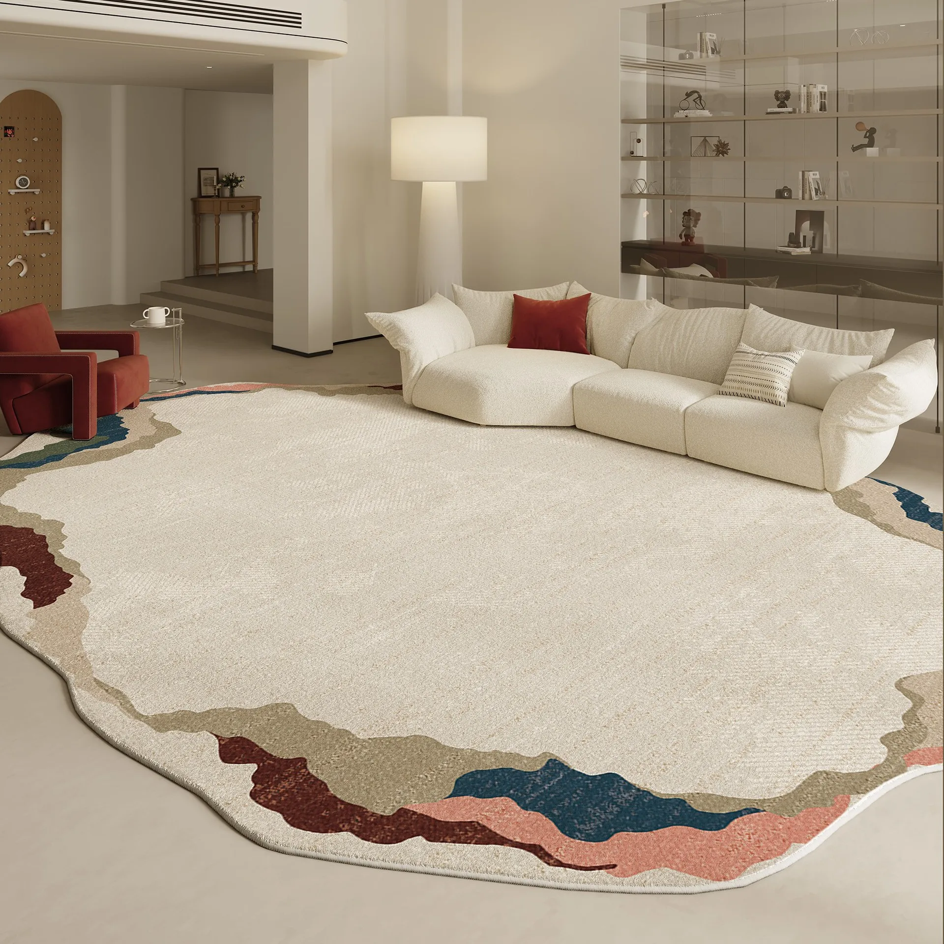 Irregular Shapes Living Room Decoration Carpet Modern Style Rugs for Bedroom Home Thicken Plush Rug Fluffy Soft Lounge Floor Mat