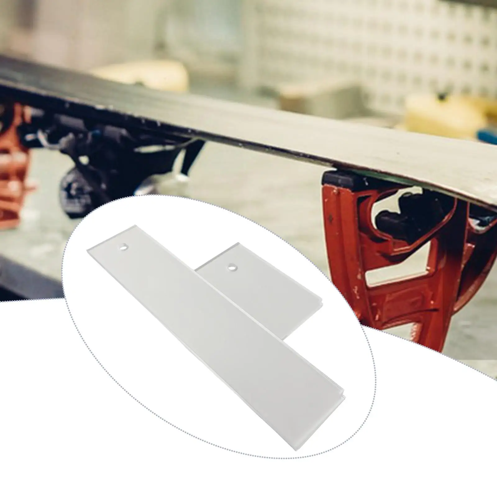 

Набор из 2 акриловых скребков для удаления лыжного воска: легкое и безопасное обслуживание без повреждений, для гладкого удаления воска с лыж и сноубордов