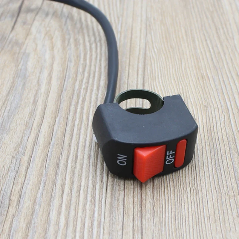 Motorcycle Handlebar Emergency Kill Switch - 12V/10A ON/OFF Button for Dirt Bike/ATV/Universal Models