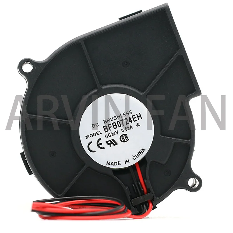 

BFB0724EH 7530 7CM 24V 0.53A Wind Dual Ball Turbine Cooling Fan