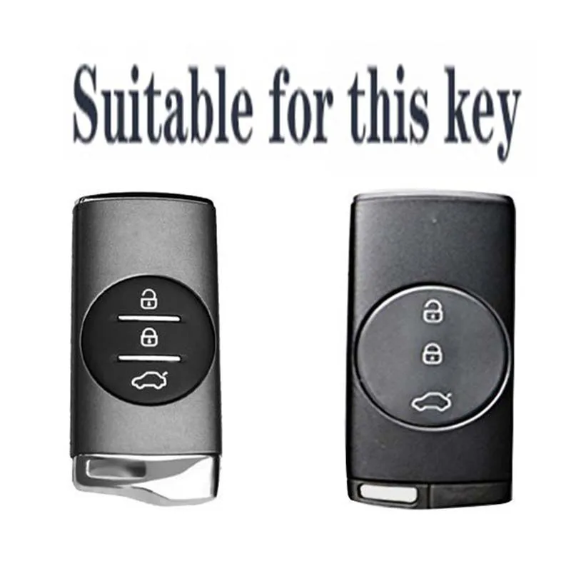 3 Buttons Leather Car Key Case Cover Car Key Protector Shell Fob for Chery Tiggo 8 Pro Tiggo 8plus New 5 Plus 7pro Omoda 5