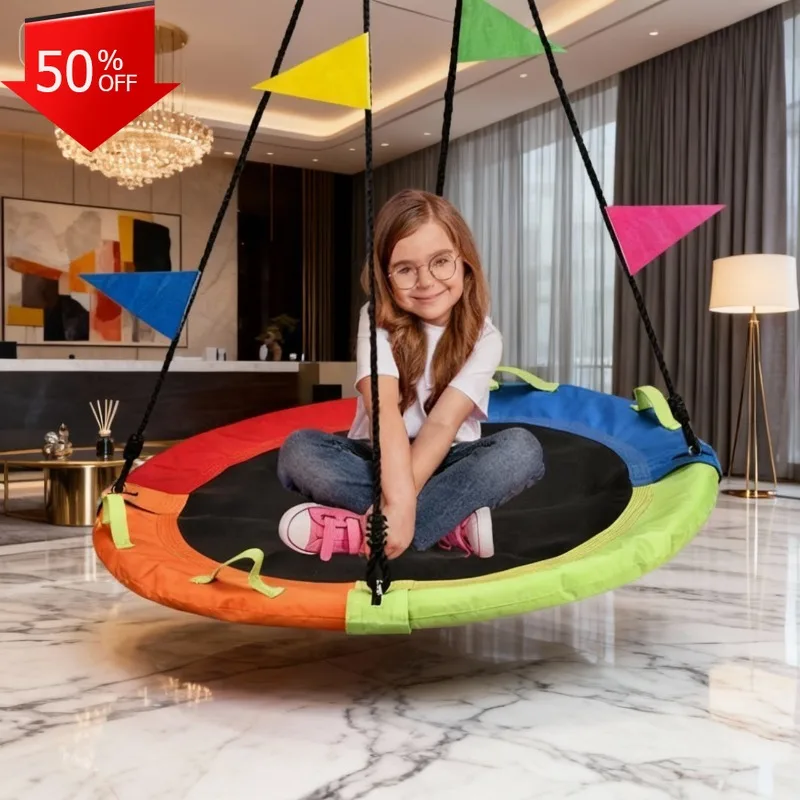 سرير بطابقين للأطفال سرير معلق أرجوحة اليوغا الحيوانات المحشوة التخييم الأراجيح للأطفال معدات خارجية أشياء مجانية أرجوحة التلفزيون