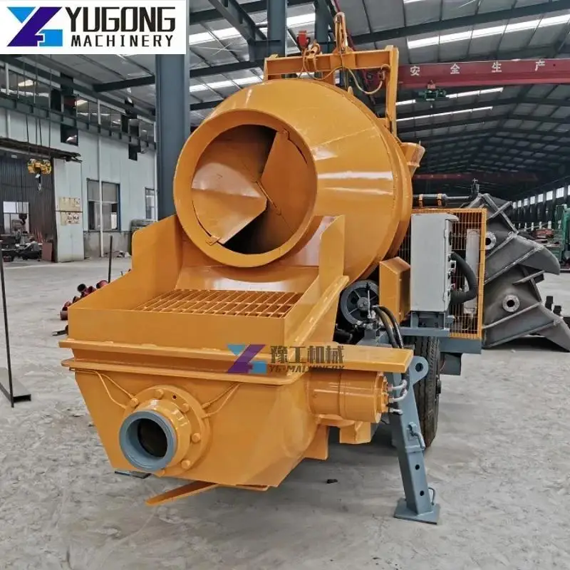 YG Concrete Pump Mixer for Construction Works Small Concrete Trailer Mobile Pump Machine Concrete Mixer