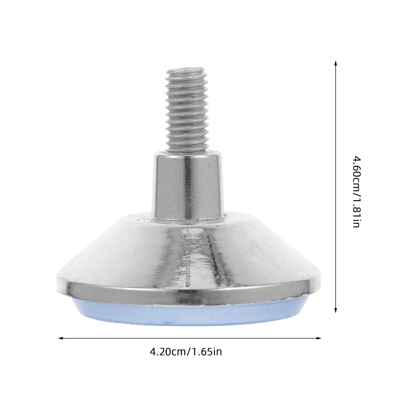 4Pcs Chrome Plated Adjustable Furniture Feet Cabinet Leg Levelers Screw on Anti Slip Table Chair Legs Replacement