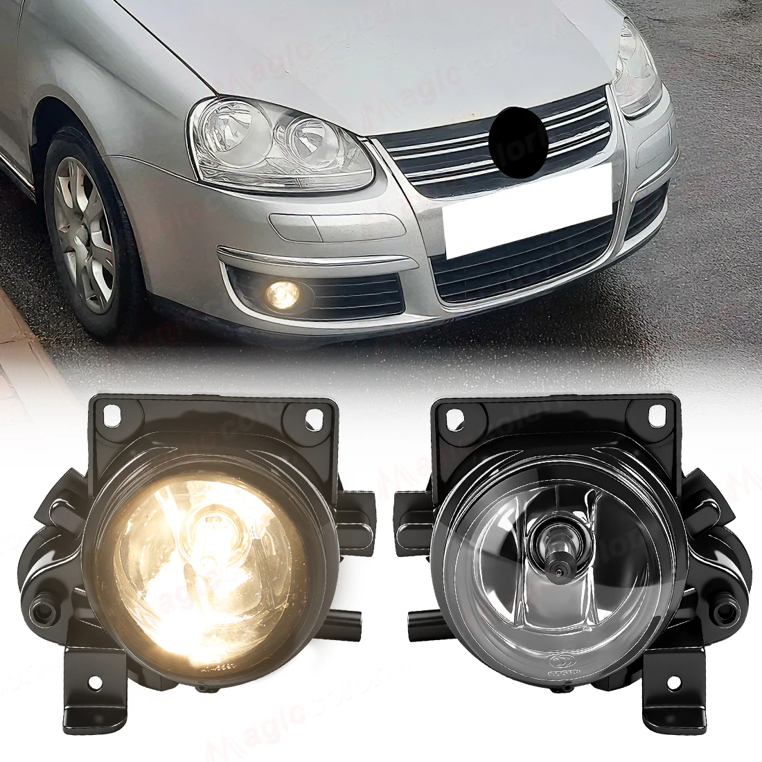 

For VW Jetta MK6 2008 2009 2010 2011 2012 2013 For Bora 2006-2011 Car Fog Lamps Auto Halogen Foglights 1JM941700 1JM941699