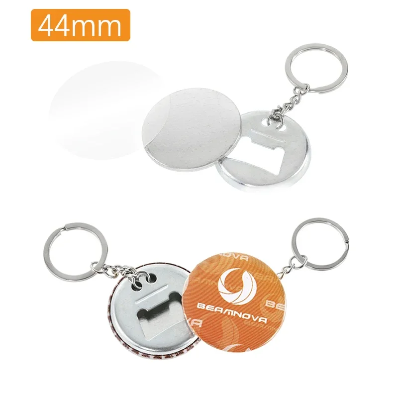 Imagem -02 - Button Making Supplies para Badge Maker Faça Você Mesmo Keychain Abridor de Garrafas Máquina de Imprensa Acessórios 44 mm 58 mm 100 Pcs