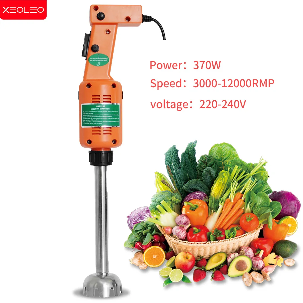 XEOLEO 370W Commercial Hand blender 220V Heavy duty Stick bar Immersion Blender Stirrer machine Mashing machine Soup vegetable