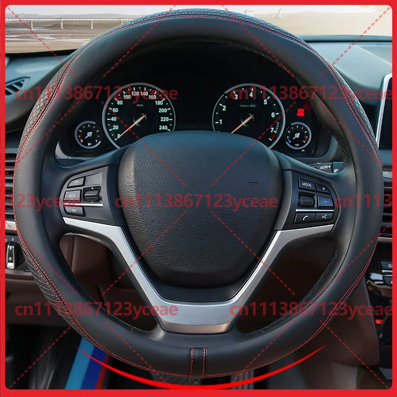 For Car Steering Protector Universal D Shape Ultra Thin Leather Anti Slip Sweat Absorb Summer Styling Accessory