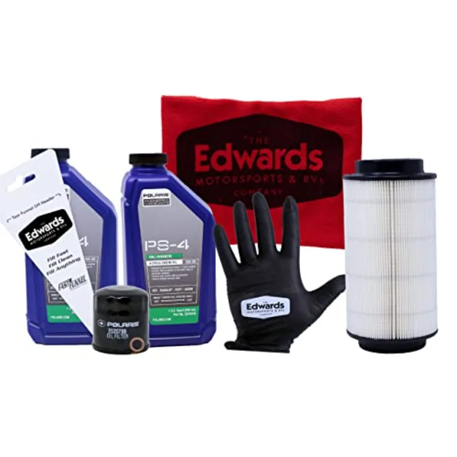

Edwards Oil Change Kit for 2016-2022 Polaris Sportsman 450 ATV with Air Filter Replacement Complete Maintenance Solution for Of