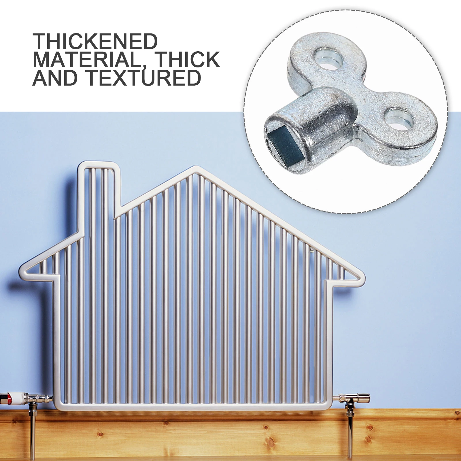 

10pcs Radiator Bleeding Key Zinc Alloy Plumbing Wrench Square Socket For Air Venting Thickened Durable Tool Hand Tools