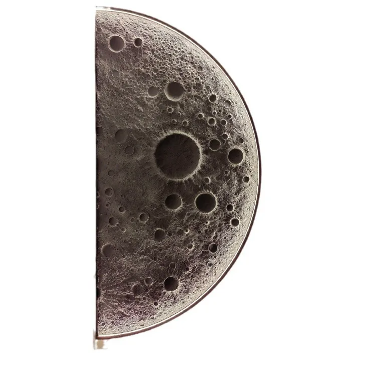 

3D three-dimensional relief, semi-circle, porch, background wall, moon wall lamp, mural decoration