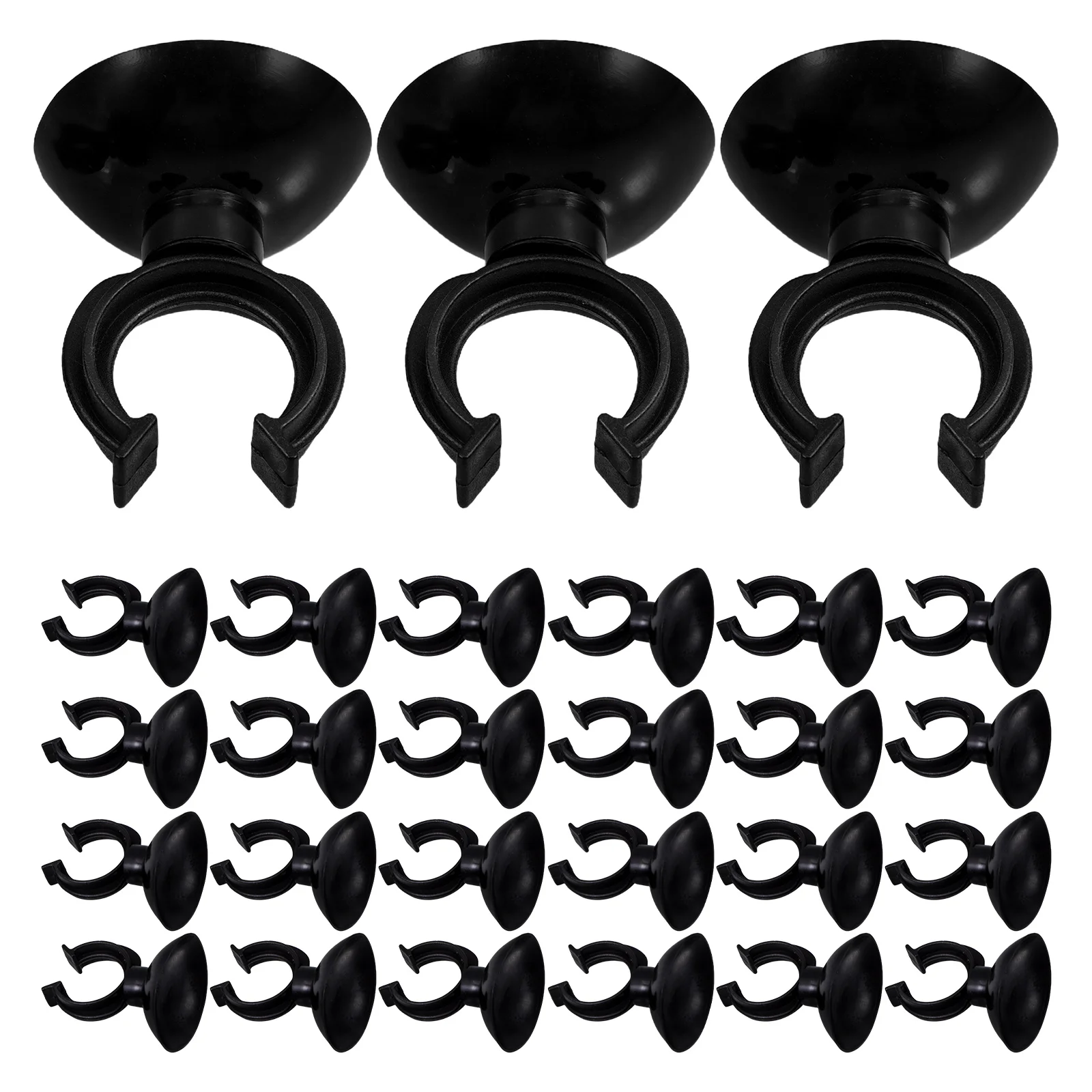 

28pcs Suction Cups Stable Reliable for Aquarium Fish Tank Oxygen Tube Heater Clamps Antislip Shockproof Durable Plastic