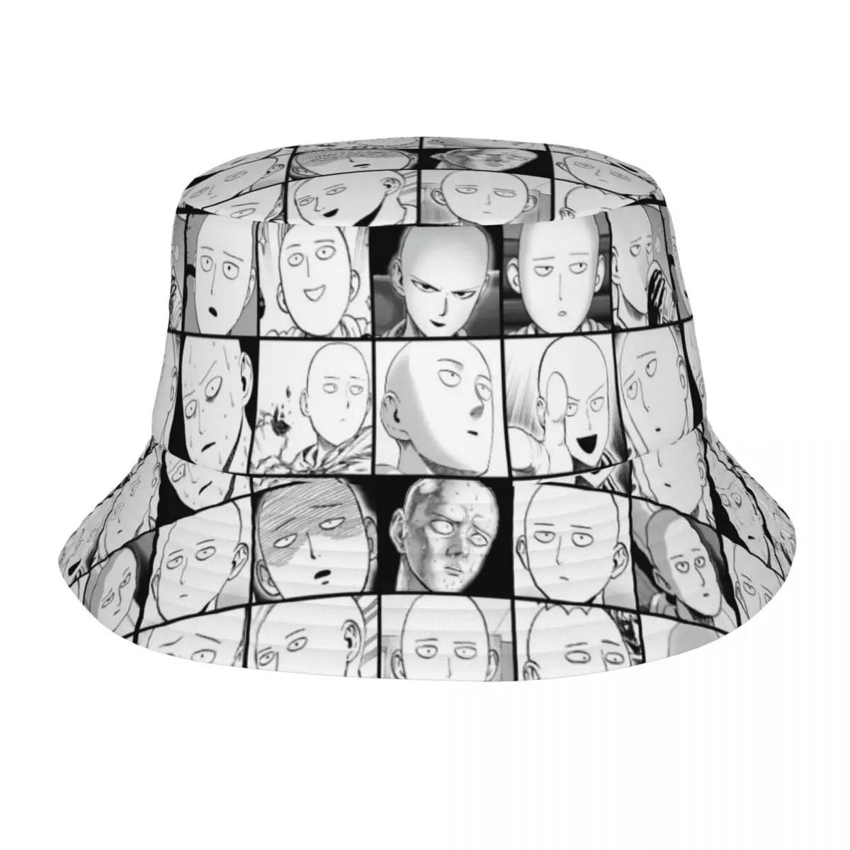 One Punch Man Saitama Head Merchandise Bucket Hat Street Women Men Sun Hat Session Hats Fisherman Caps Outdoor Sports