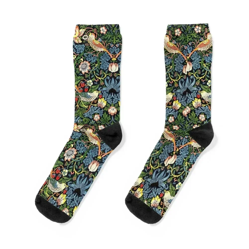 William Morris Strawberry Thief - 1883 Socks funny sock christmas gift soccer anti-slip Socks For Girls Men's