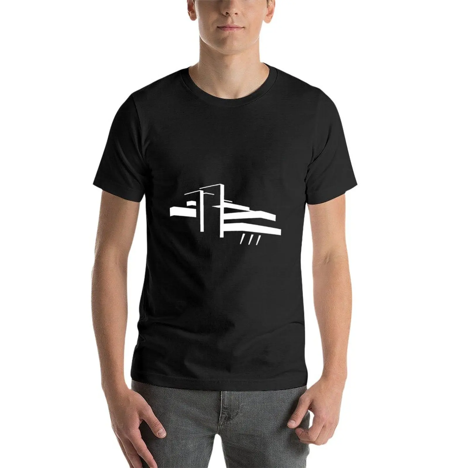 Iconic House for Architects camiseta lisa para hombres, camisetas lindas para fanáticos del sudor, camisetas gruesas para fanáticos de los deportes