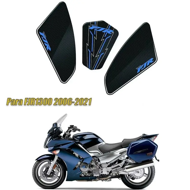 For FJR FJR 1300 FJR1300 2006-2021 Motorcycle Body Fairing Sticker Tank Pads Gas Knee Grip Traction Sticker Protector