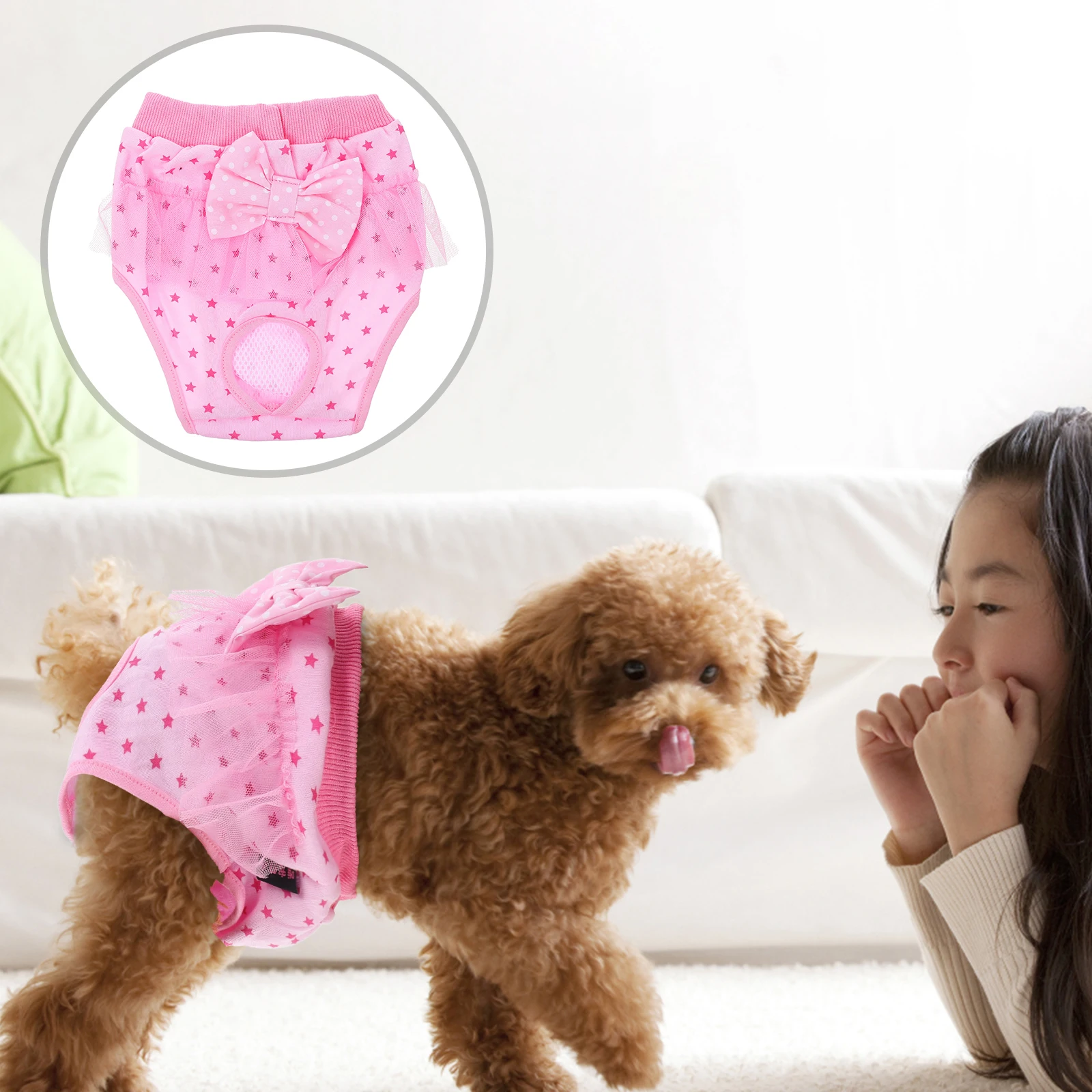 

Washable Reusable Period Pants Female Cotton Comfortable Leak Protection Supplies Easy Wear Diapers Potty Training Sanitary Pant