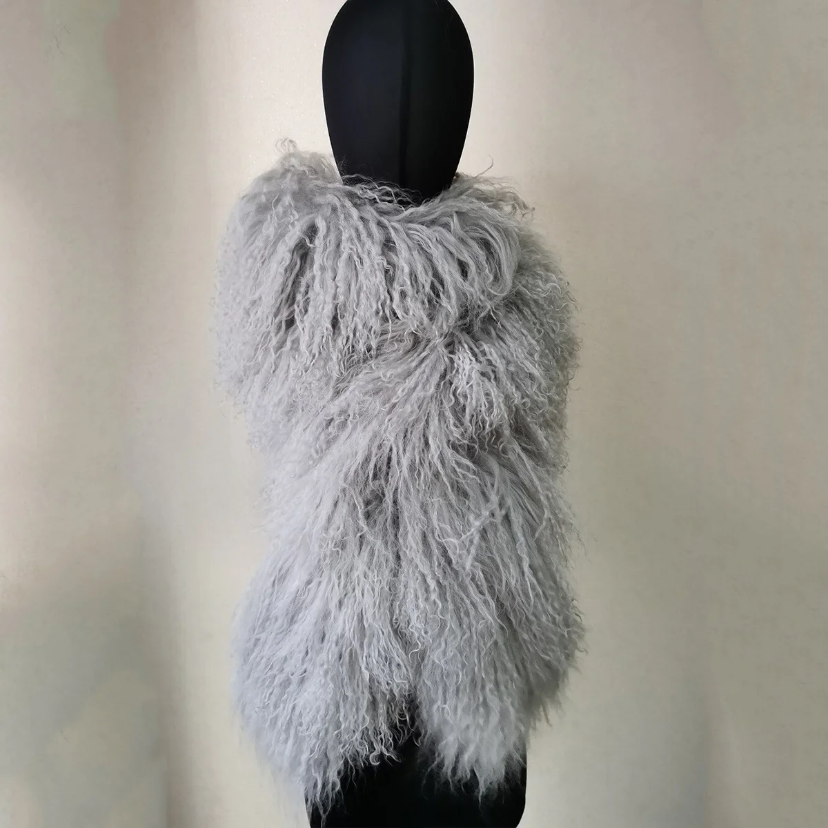 

New Real Mongolian Lamb Hair Scarf Winter Accessories Warm Scarf Natural Mongolian Scarf For Russia FEIMANYUAN