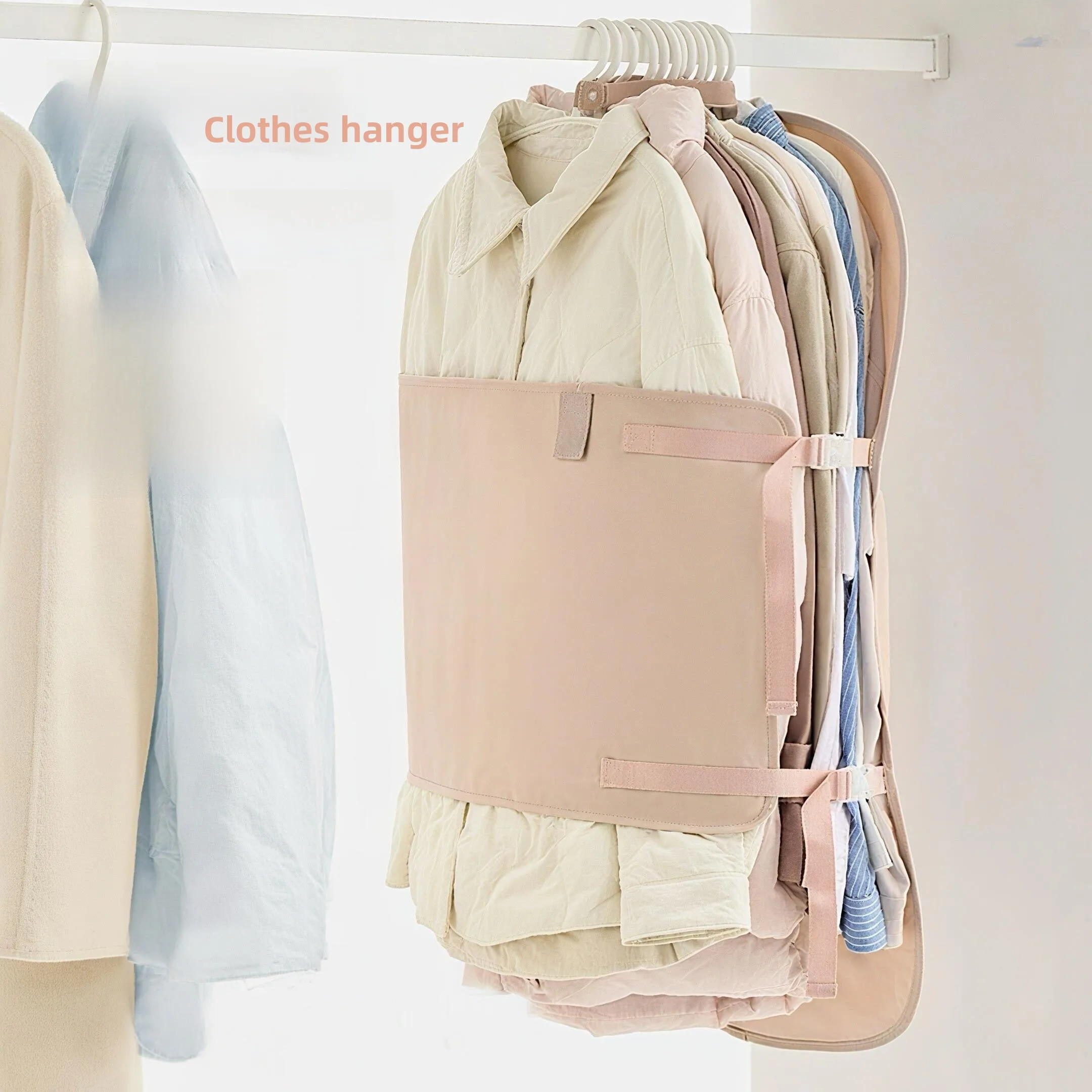 

Portable Multi-Functional Foldable Cloth Art Clothes Storage Bag Large Capacity Hanging Organizer for Travel And Home Use