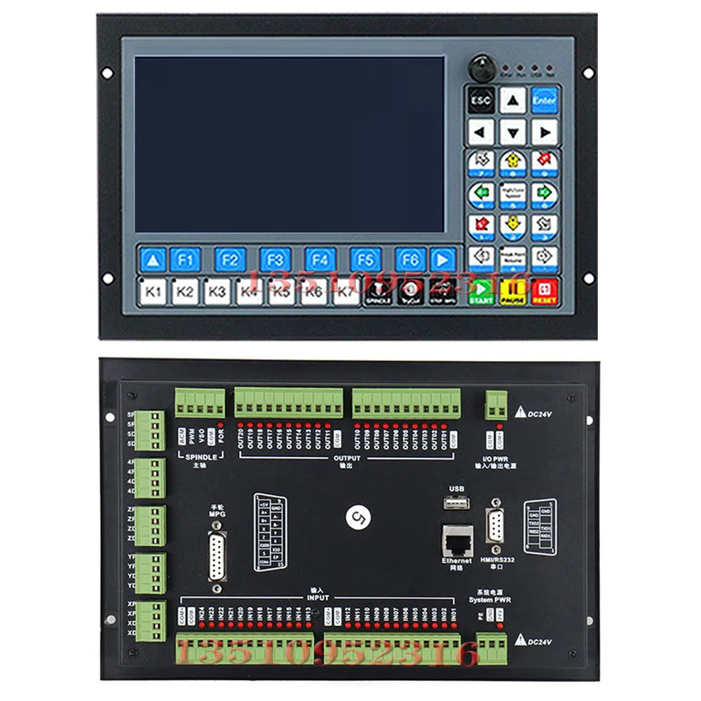 Ddcs-expert Combination Kit Of 3/4/5 Axis Off-line Cnc Controller +750w High-precision Motor Drive 2.39nm 3000r/Min With Brake