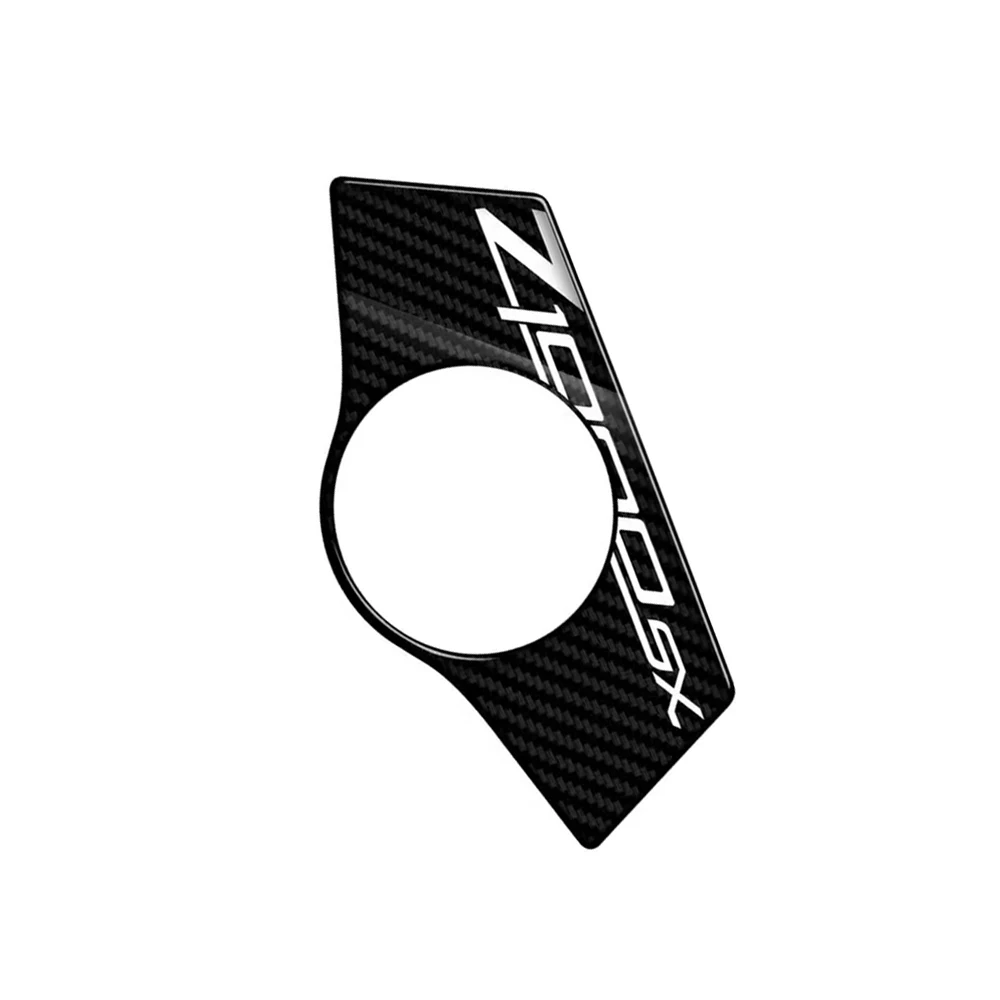 Adhesivo 3D de aspecto de carbono para motocicleta, adhesivo de Triple abrazadera superior para Kawasaki Z1000SX 2011, 2012, 2013, 2014, 2015, 2016, 2017