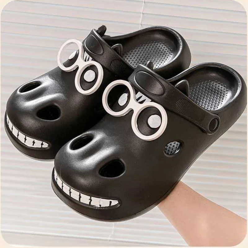 Lustige Cartoon-Clogs für Paare, Damen-Sommerschuhe mit neuer weicher Plateausohle, EVA-Lochschuhe, Damen-Outdoor-Slipper, rutschfeste Sandalen, Größe 45 – Detail 8