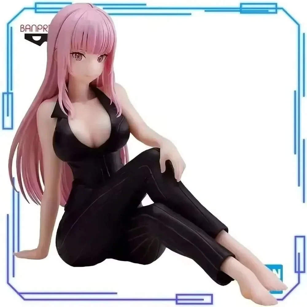 In Stock Bandai Original Genuine Banpresto Virtual Idol Hololive IF Mori Calliope Relax Time Office Style 14cm Model Toy Figures