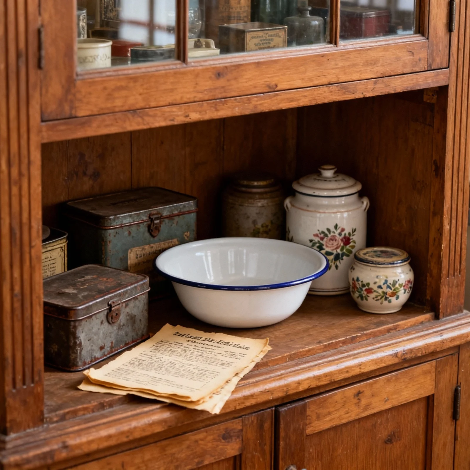 

Retro Vintage Enamel Basin Enamel Mixing Bowl Kitchen Dough Fruit Vegetable Wash Basin Multipurpose Enamelware Bowl