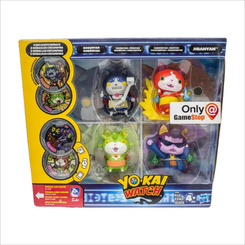 Original Yokai Watch Anime Figure Robonyan Thornyan Baddinyan Jibanyan Exclusive Medals Figures Model Toys Collect Ornaments