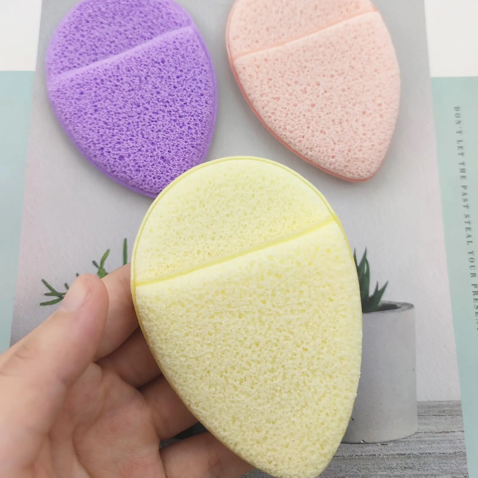 12PCS Buff Puff Facial Sponge with Finger Cot, Reusable Facial Sponges Exfoliating for All Skin Types Facial for Washing Face