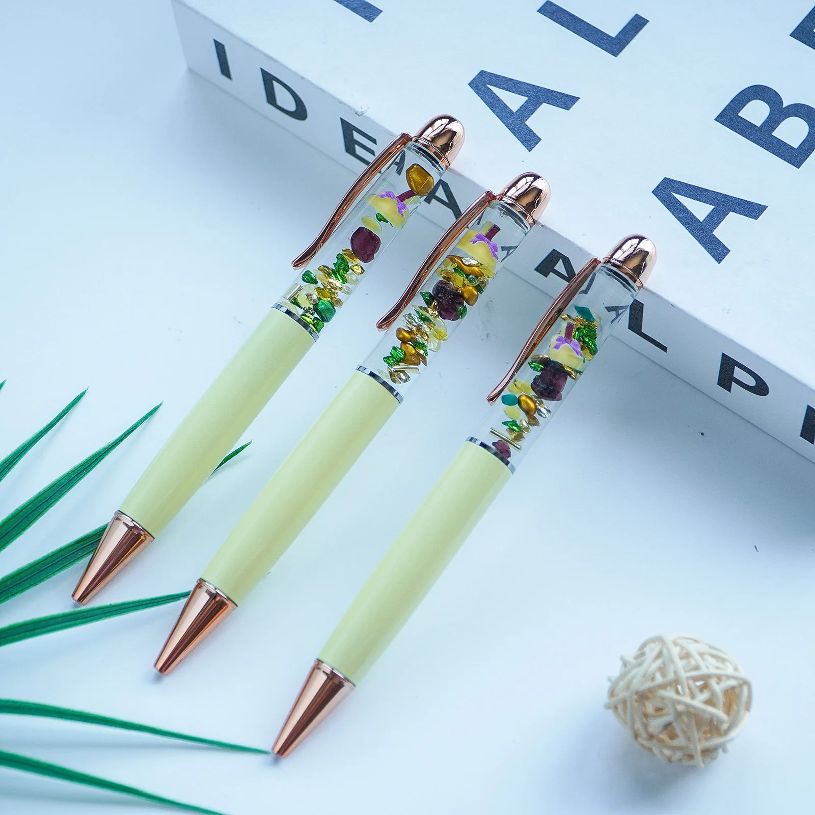 Halloween Broom Fun Pens Cute Floater Floating Liquid Writing Journaling Office Pen Novelty Gag Gifts