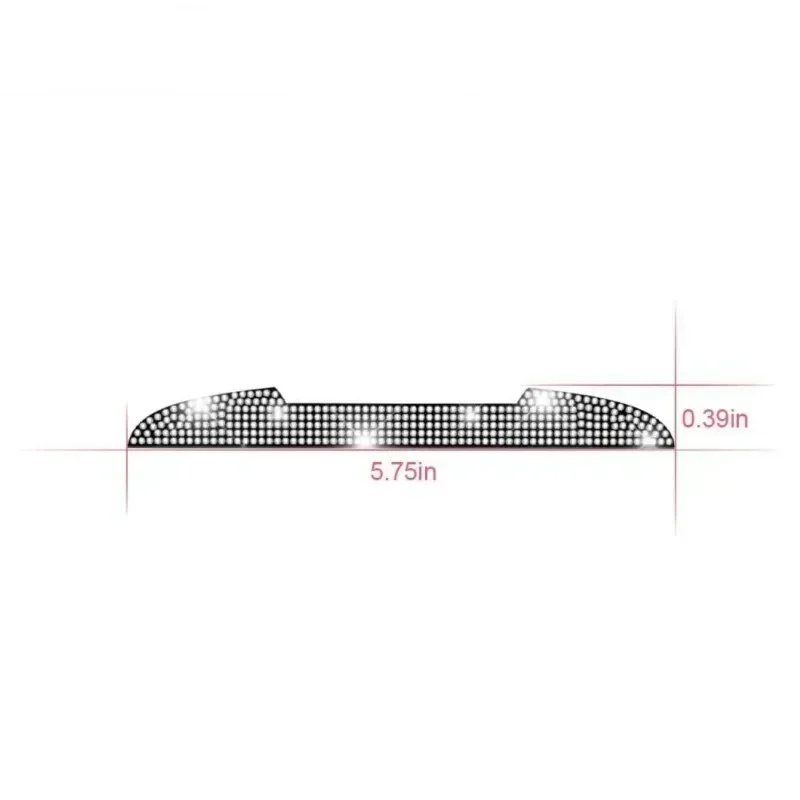 2/4PCS Diamond Car Rear View Mirror Sticker Universal Handle Car Rearview Mirror Door Edge Protector Bling Decoration Decals view 6