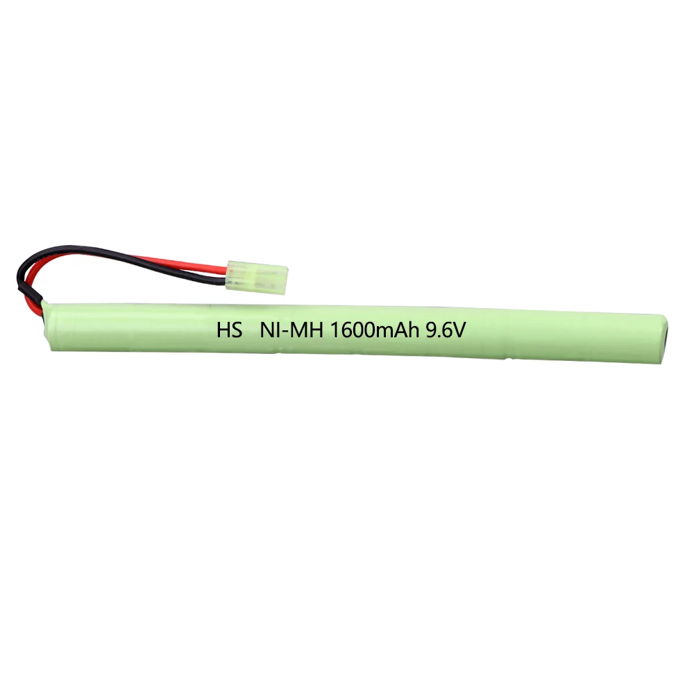 9.6V 1600mAh  2/3A Stick NIMH Battery Airsoft Guns battery with Mini Tamiya Connector for AK47,MP5K,RPK,PKM,G36C,MC51 toys parts