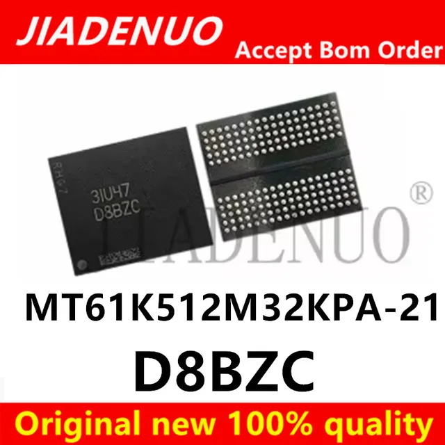 (1 szt.) 100% nowy D8BZC MT61K512M32KPA-21 pojedynczy chipset pamięci 2G GDDR6X