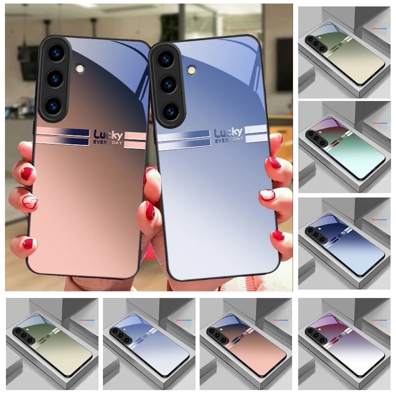 

Purple Gradient Diagram For For Samsung Galaxy S25+ S24+ S26 Ultra S25 Edge S24 FE S23 S22 S21 S20 Plus Black Glass Phone Case