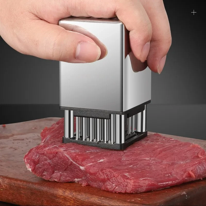 Stainless Steel Steak Tenderizer Kitchen Gadgets Household Kitchen Tools Double-sided Meat Loosener Novel Accessories Dining Bar