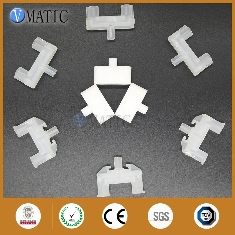 Plastic Shut Off Barbed Quick Connect Static Mixer 3 Way Valve Adapter 50pcs