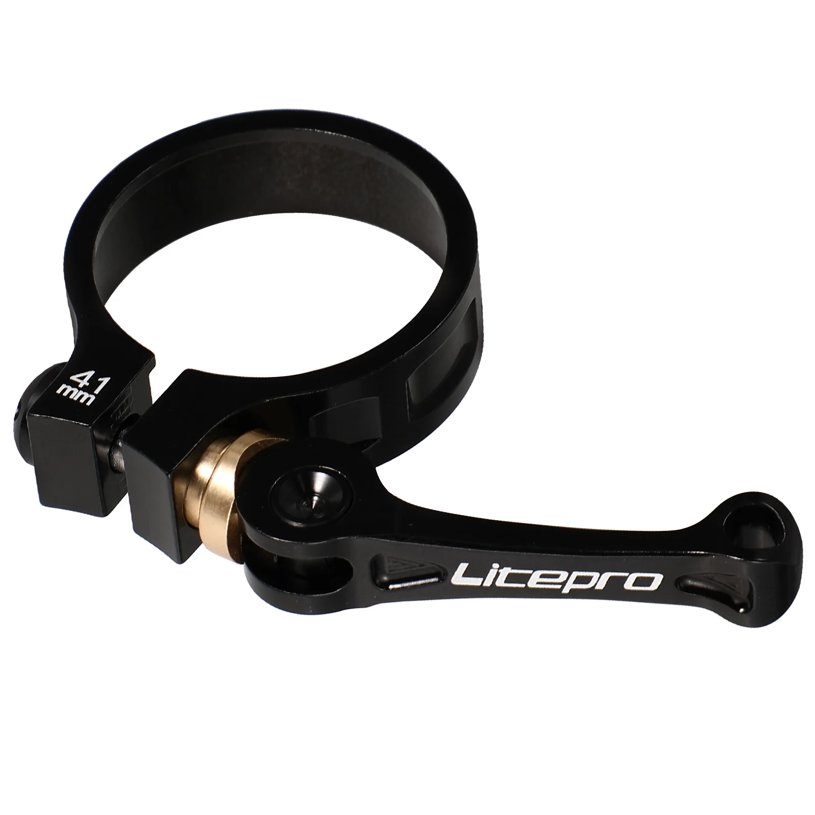

Aluminum Alloy Bike Seatpost Clamp 41MM Diameter Quick Release Clamps for 33.9MM Seat Tube Folding Bikes Accessories Fine